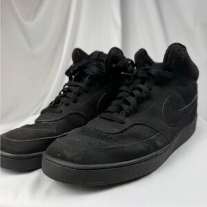 Nike Court Vision Mid Men's Black High-Top Sneakers